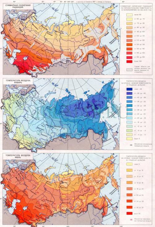 Sos sos sos определение по картам закономерностей, распределение солнечной радиации, , средней темпе