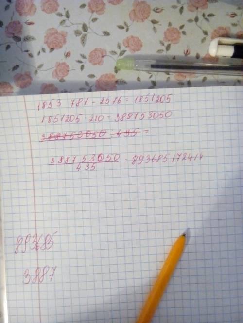 (1853 781-2576)*210: 435 по действиям