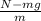 \frac{N - mg}{m}