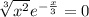 \sqrt[3]{x^2} e^{ -\frac{x}{3} } = 0