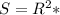 S=R^2*