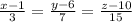 \frac{x-1}{3}=\frac{y-6}{7}=\frac{z-10}{15}