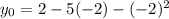 y_0=2-5(-2)-(-2)^2