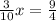 \frac{3}{10}x = \frac{9}{4}