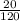 \frac{20}{120}