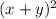 ( x+y)^{2}