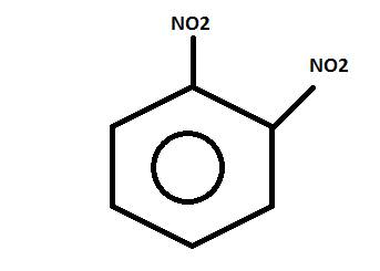 Напишите структурную формулу 1,2 динитробензола. всем .