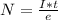 N= \frac{I*t}{e}