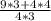 \frac{9*3+4*4}{4*3}