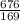 \frac{676}{169}