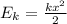 E_k= \frac{kx^2}{2}