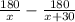 \frac{180}{x} - \frac{180}{x+30}