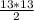 \frac{13*13}{2}