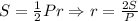 S= \frac{1}{2} Pr\Rightarrow r= \frac{2S}{P}