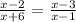 \frac{x-2}{x+6} = \frac{x-3}{x-1}