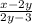 \frac{x-2y }{2y-3}