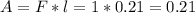 A = F*l = 1*0.21 = 0.21