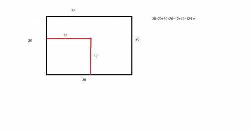 Дачный участок имеет форму прямоугольника со сторонами 30 м и 20 м .хозяин планирует обнести его изг