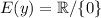 E(y)=\mathbb{R}/\{0\}