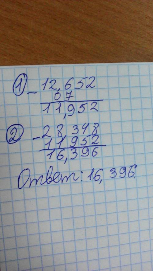 28,348-(12,652-0,7) решите быстро позяя