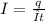 I=\frac{q}{Δt}