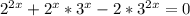 2^{2x} +2^x*3^x-2* 3^{2x} =0