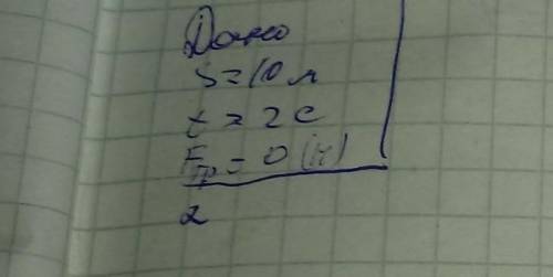 Тело соскальзывает с наклонной плоскости длинной 10м за 2 сек. определить угол наклона плоскости. тр