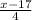 \frac{x-17}{4}