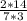 \frac{2*14}{7*3}