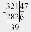 Как столбиком разделить с остатком 457: 58 272: 98 495: 46 385: 65 321: 47