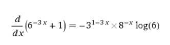 Найти производную y=6^-3x+1 2)y=1\3sin2x-2cos4x 3)y=(x^2-5x+1)^3 !