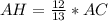 AH = \frac{12}{13}*AC