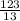 \frac{123}{13}