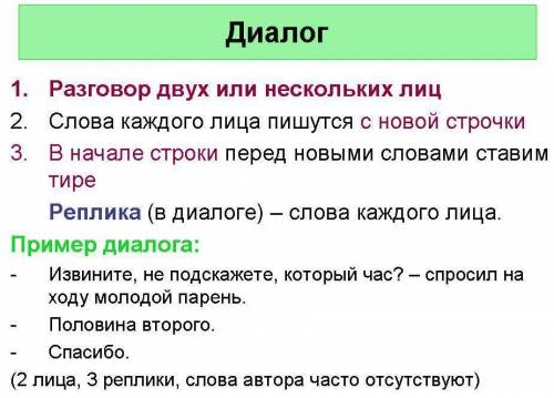 Составить разговор 2-3 лиц(диалог) не менее 30 слов + слова автора. на любую тему