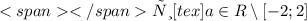 Если [tex] a \in R\setminus{[-2;2]}