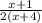 \frac{x+1}{2(x+4)}