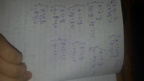 Решить подстановки системы: 1){x+y=7 {-x+2y=-4 2){x+2y=4 {1.5x+y=6 3){x-y=-2 {5x-2y=2