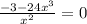 \frac{-3-24x^3}{x^2} =0