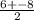 \frac{6+-8} {2}