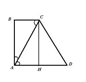 Боковые стороны прямоугольной тропеции 24 и 26 см а меньшая деогональ является бессектрисой прямого