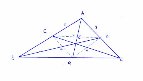 Dан треугольник abc у которого угол a=120.докажите что треугольник с вершинами в основаниях его бесс