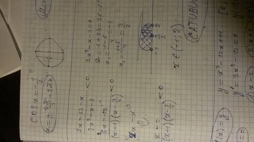 Решите неравенства 7x-12-x\2x^2-x-3< 0