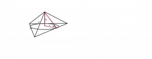 Восновании пирамиды лежит прямоугольный треугольник с катетами 6 и 8 см. боковые грани равно наклоне
