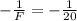 -\frac1F=-\frac1{20}