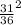 \frac{31}{36}^{2}