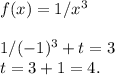 f(x)=1/x^3\\\\1/(-1)^3+t=3\\t=3+1=4.