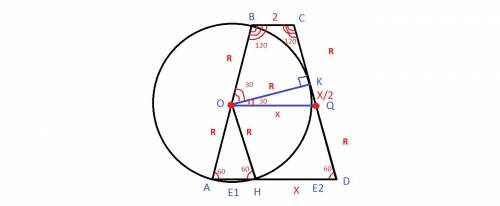 Решите,мне нужно с рисунком. ☺дана равнобедренная трапеция abcd с основаниями ad и bc. окружность с