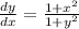 \frac{dy}{dx} = \frac{1+x^2}{1+y^2}