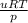 \frac{uRT}{p}