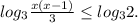 log_3 \frac{x(x-1)}{3} \leq log_32.